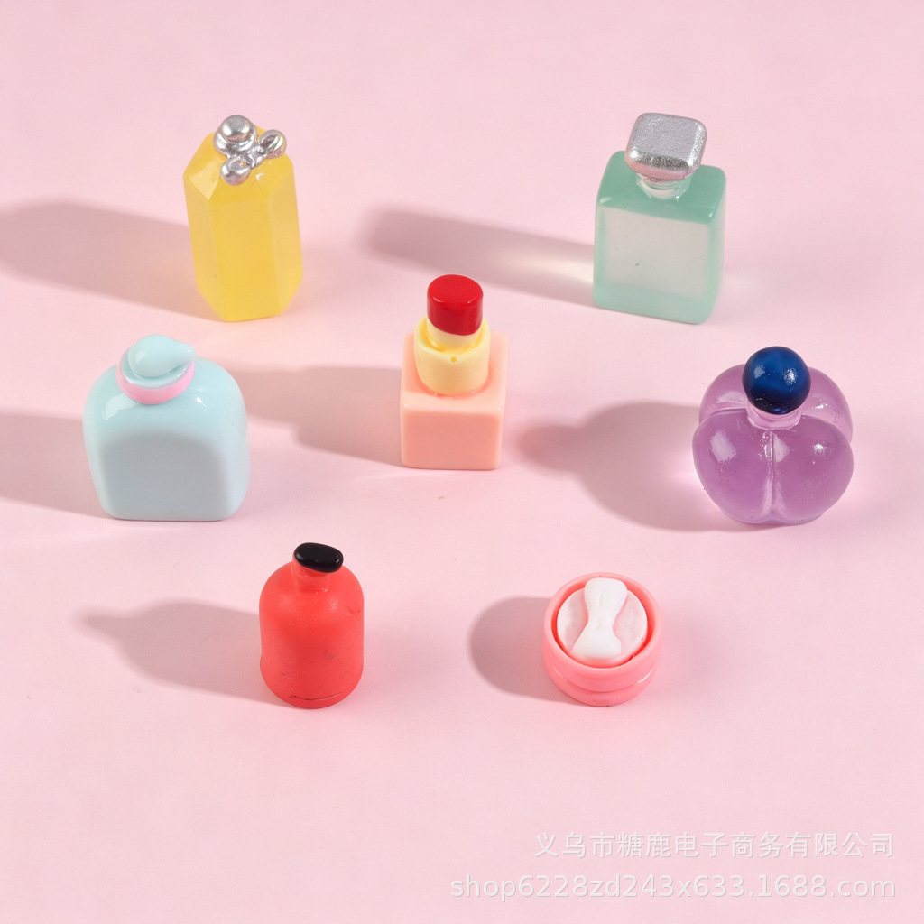 Phone Accessories Clipart - 7PC Resin Charms Cosmetic Makeup Shape