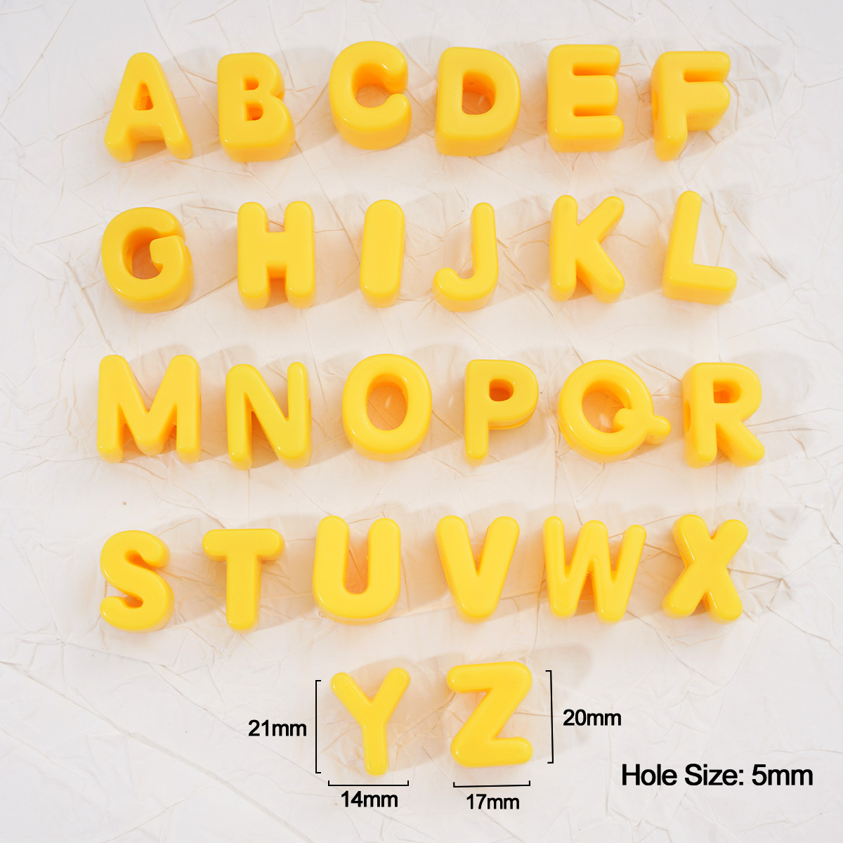 2/20pcs Yellow Acrylic Large H - Phone Accessories And Electronics ulasan dan harga