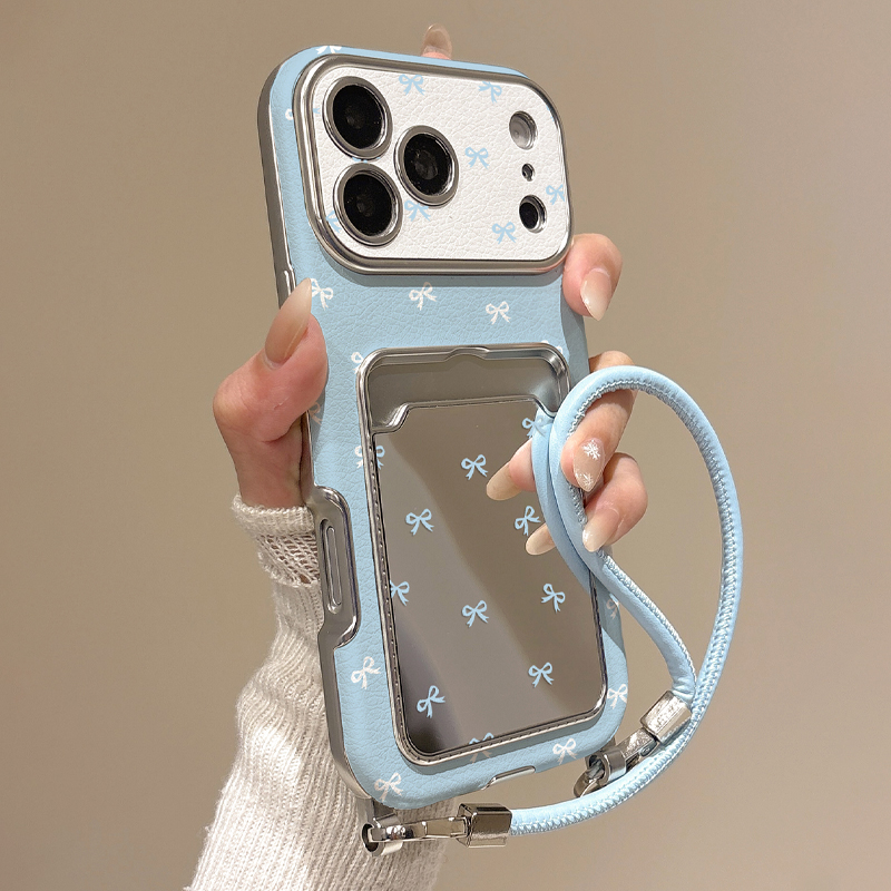 Cute Bow Mirror Card Holder Ph - Phone Accessories Holder ulasan dan harga
