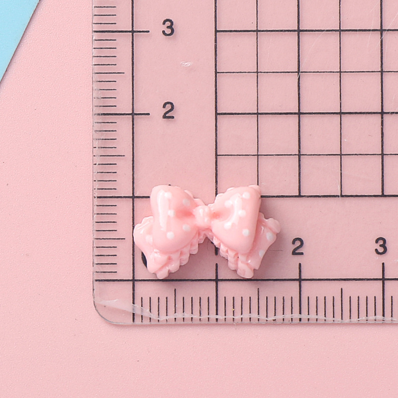 10pcs Kawaii Pink Dot Bow DIY  - Phone Accessories Clipart ulasan dan harga