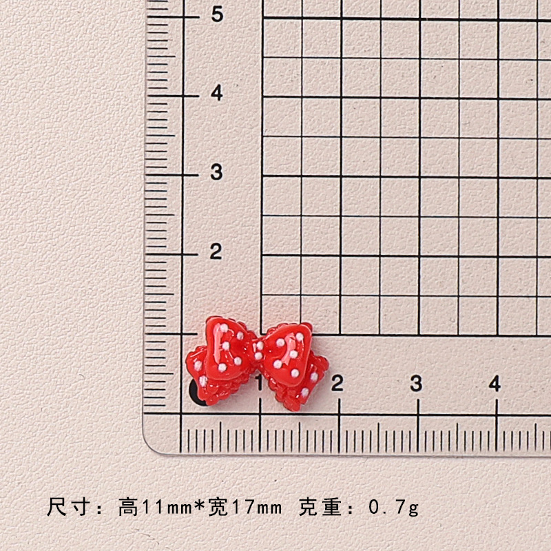 10pcs Kawaii Pink Dot Bow DIY  - Phone Accessories Clipart ulasan dan harga