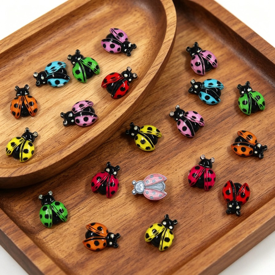 50Pcs Cross border Ladybug Res - Phone Accessories Clipart ulasan dan harga