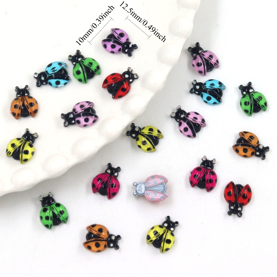 50Pcs Cross border Ladybug Res - Phone Accessories Clipart ulasan dan harga
