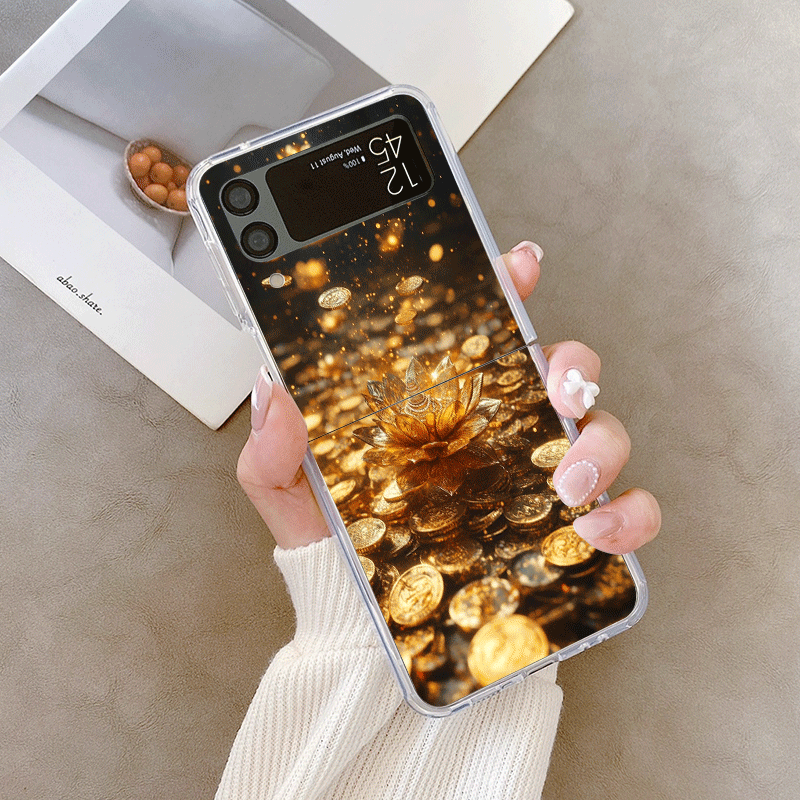 Creative Golden Lotus Flower P - Z Phone Accessories ulasan dan harga