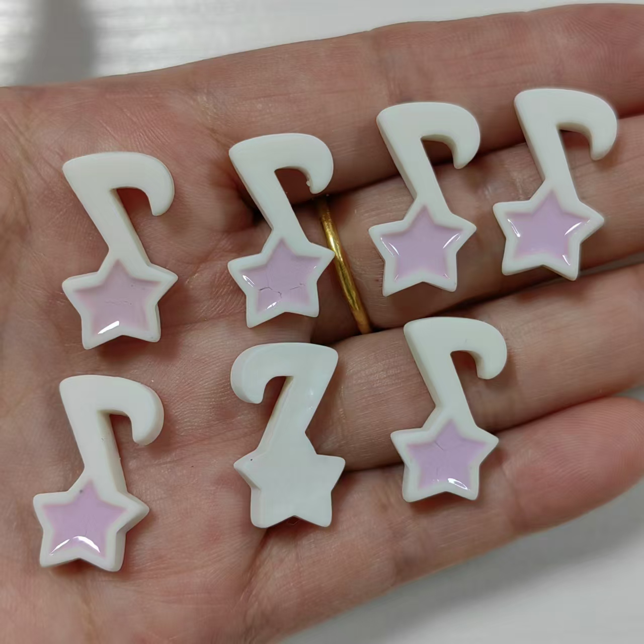10Pcs Resin Star Music Eight N - Phone Accessories Clipart ulasan dan harga