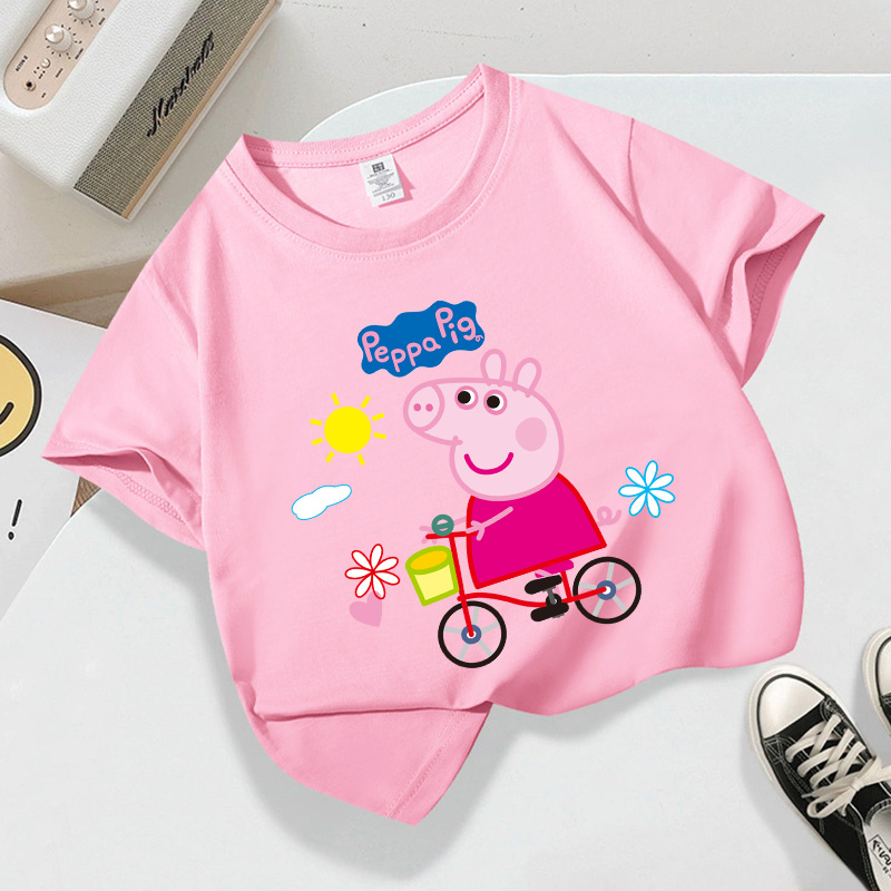Peppas Pig Series T-shirt Shor - Phone Accessories On Top ulasan dan harga