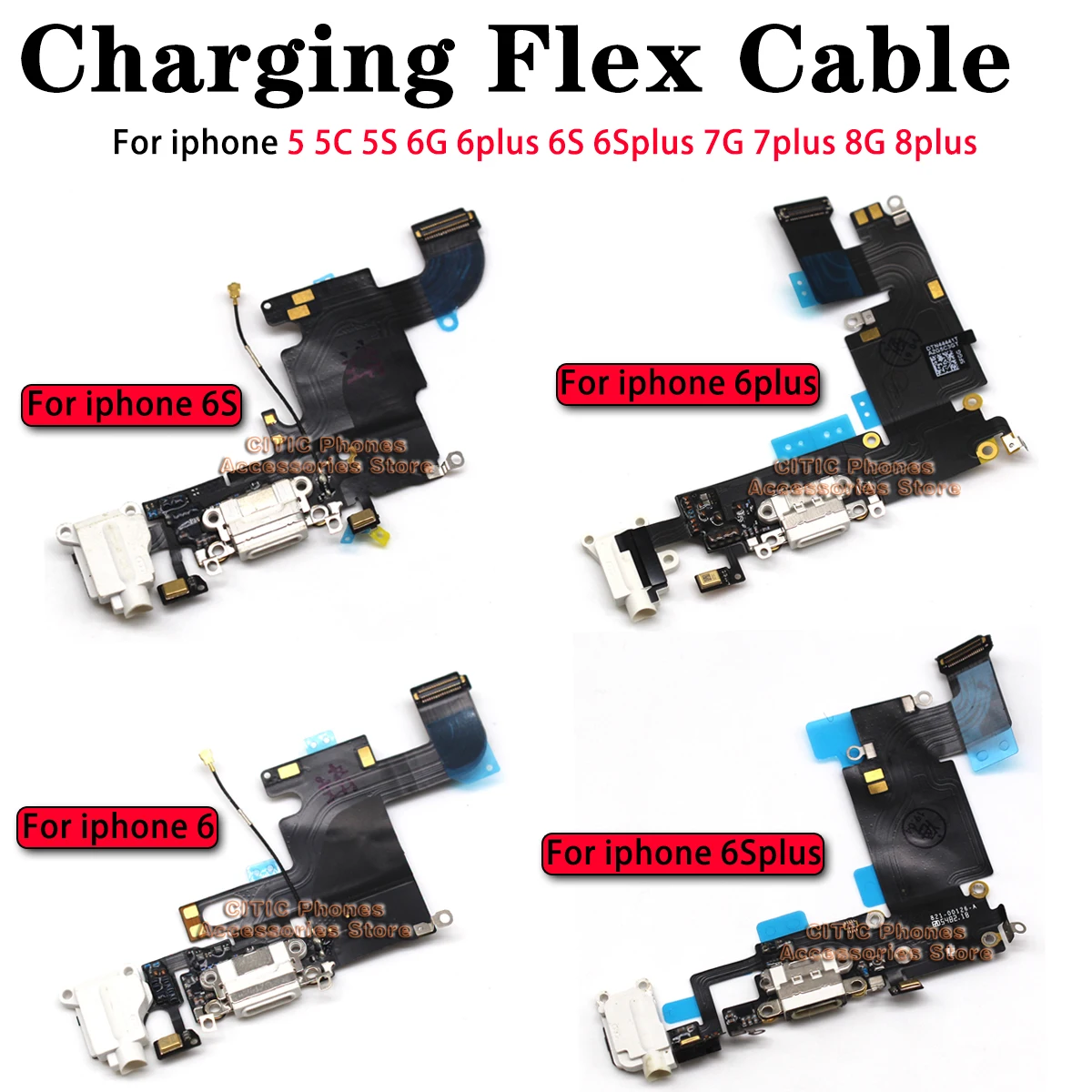 5pcs For iPhone 6 6S 7 8 Plus  - Usb Data Cable ulasan dan harga