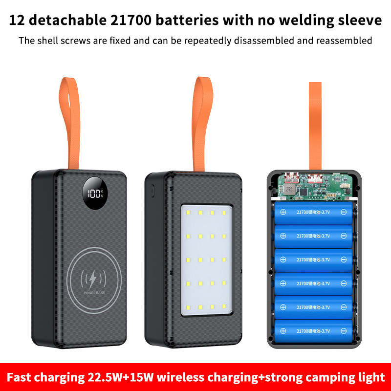 【C】12*21700 Battery Holder 10W - Led Flash Case ulasan dan harga