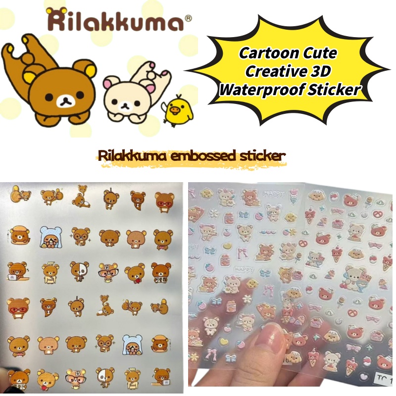 Cartoon Cute Relaxed Bear Nail - Phone Accessories And Electronics ulasan dan harga
